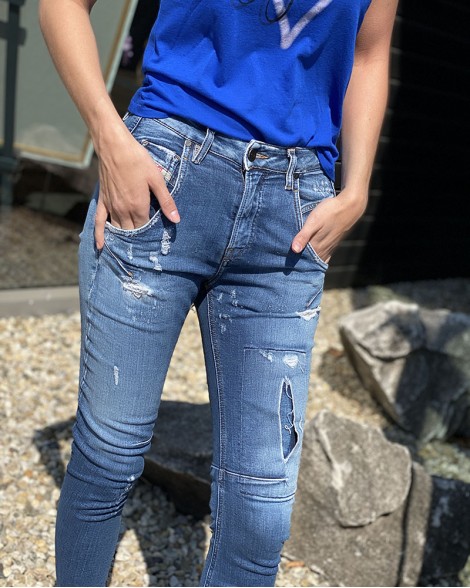 Džíny dámské Diesel JOGG JEANS FAYZA modré